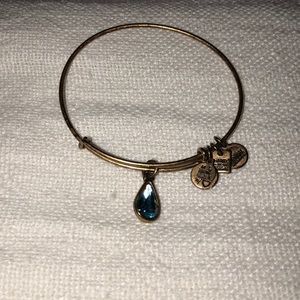 Alex and Ani blue tear drop Bracelet